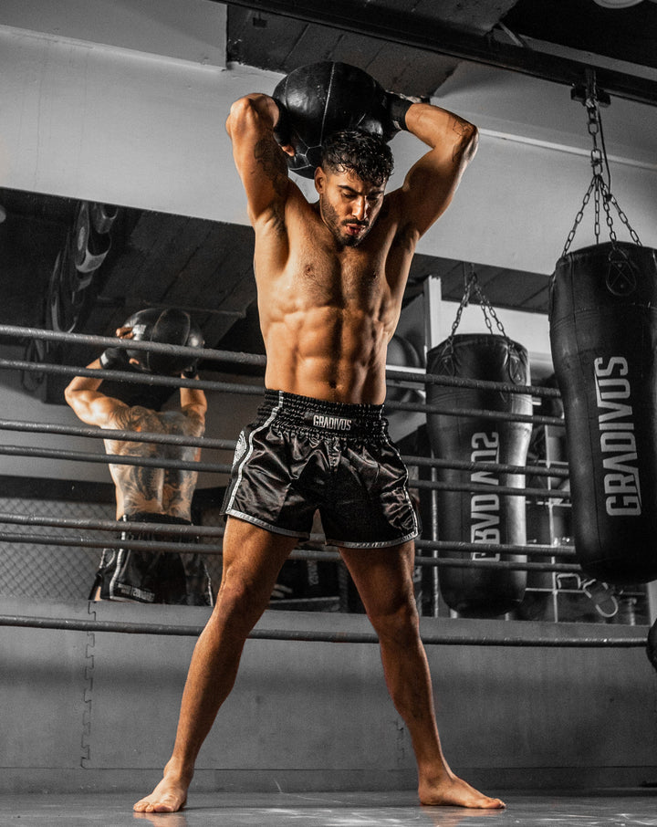 Black shorts for kickboxing