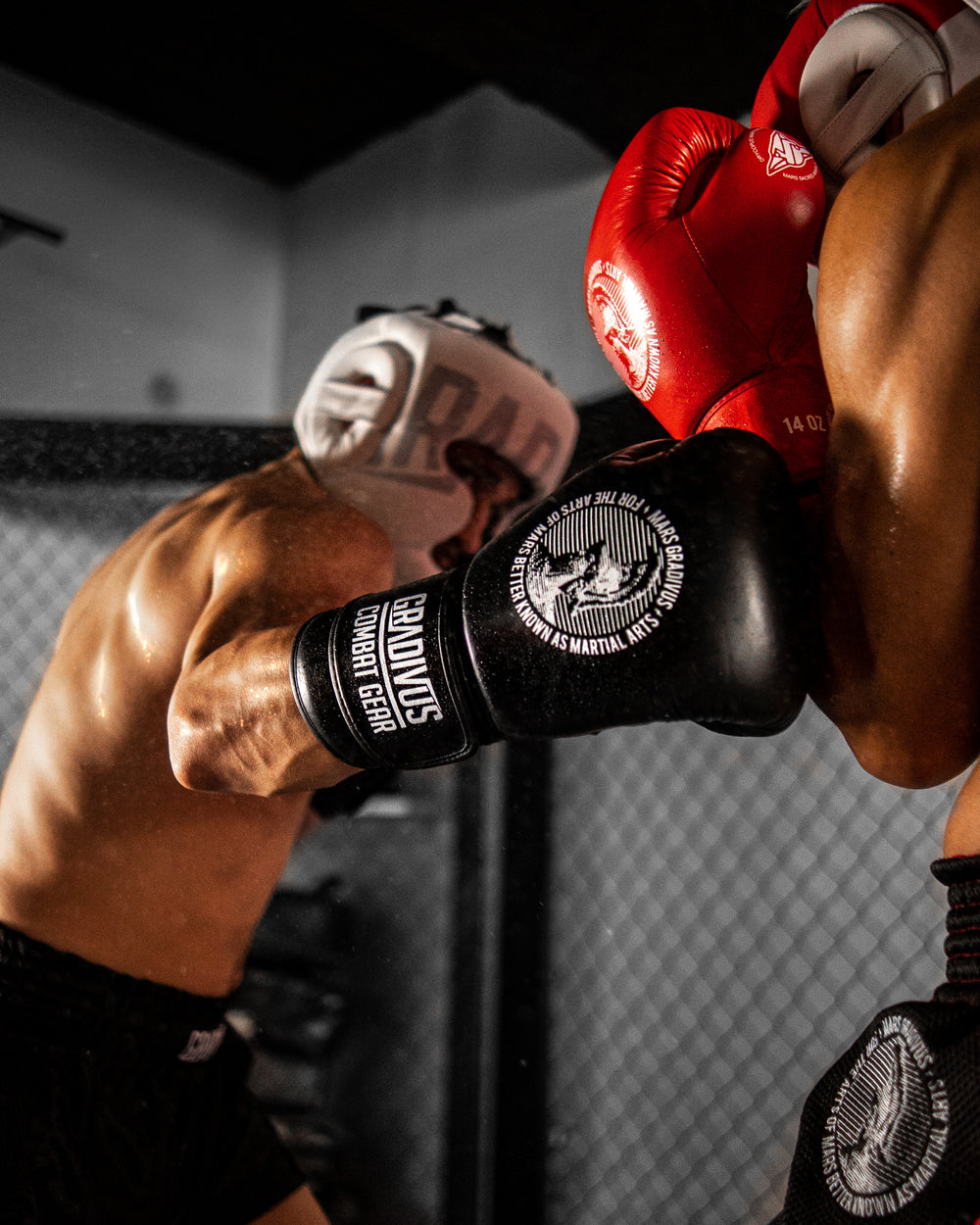 guantes boxeo sparpro cuero autentico vaca box boxing kickboxing muay thai sambo mma ufc bellator glory artes marciales mars gradivus hecho a mano importado subete al ring entrenar hace bien salud y deporte deporte combate full contact sparring negro