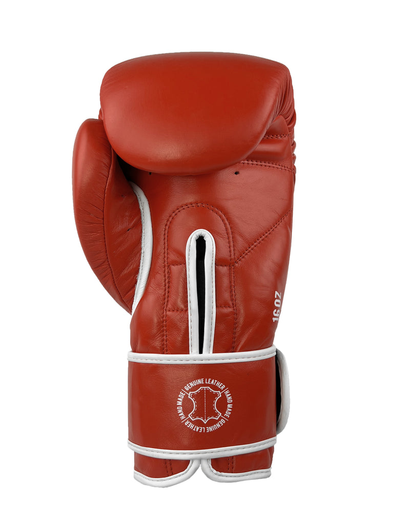 guantes de boxeo box boxing cuero autentico hecho a mano importado kickboxing muay thai k1 sambo mma ufc bellator mars gradivus combat gear deporte full contact contacto iska rojo