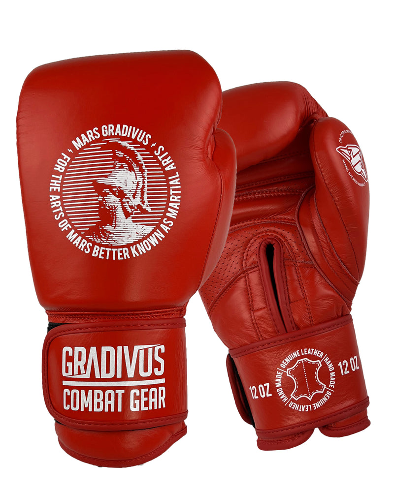 guantes boxeo sparpro cuero autentico vaca box boxing kickboxing muay thai sambo mma ufc bellator glory artes marciales mars gradivus hecho a mano importado subete al ring entrenar hace bien salud y deporte deporte combate full contact sparring rojo