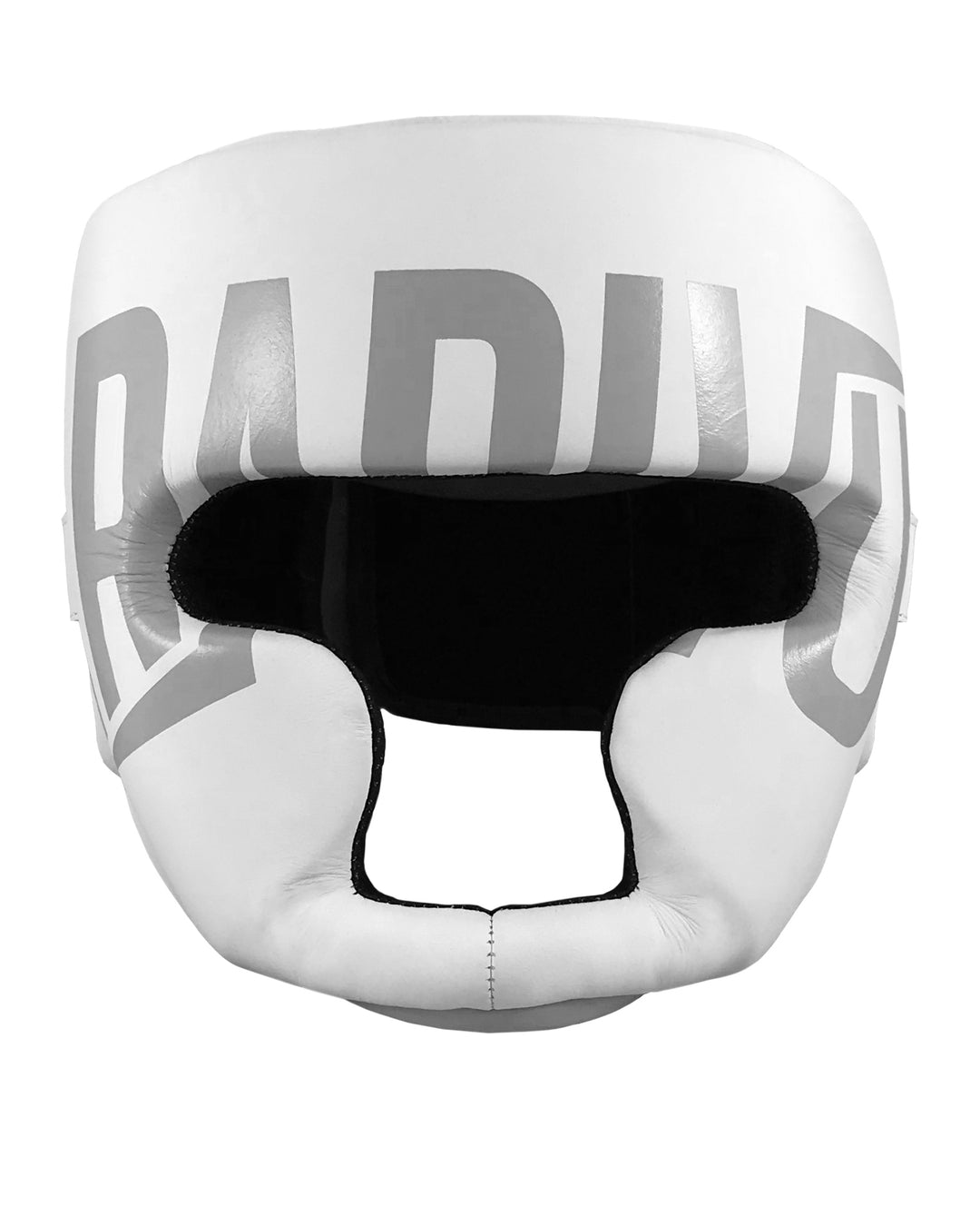 cabezal de cuero autentico gradivus blanco gris kickboxing boxeo box artes marciales muay tahi mma ufc bellator hecho a mano importado mars martial arts