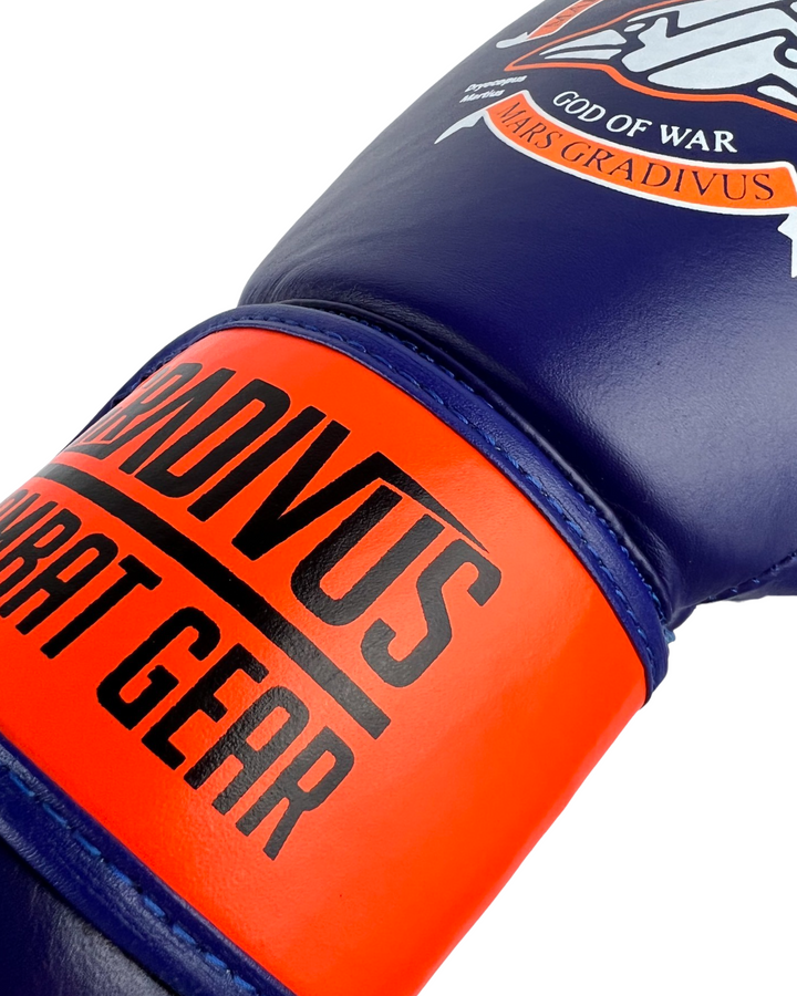 guantes boxeo sparpro cuero autentico vaca box boxing kickboxing muay thai sambo mma ufc bellator glory artes marciales mars gradivus hecho a mano importado subete al ring entrenar hace bien salud y deporte deporte combate full contact sparring morado naranjo