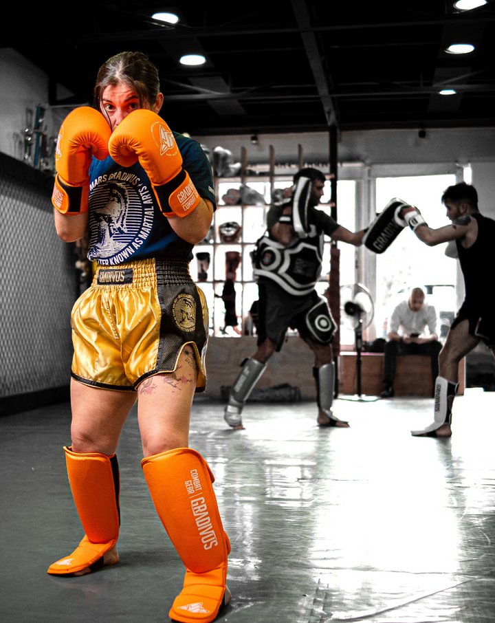 canilleras mars gradivus kickboxing muay thai k1 mma ufc bellator patadas artes marciales naranjo