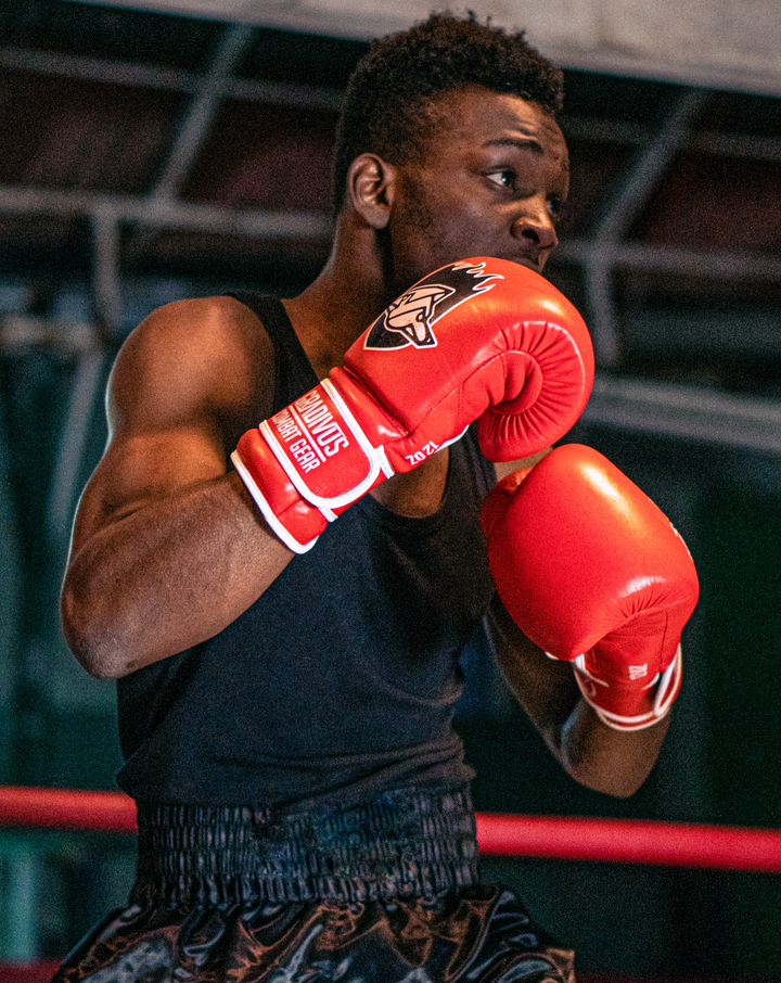 guantes de boxeo box boxing cuero autentico hecho a mano importado kickboxing muay thai k1 sambo mma ufc bellator mars gradivus combat gear deporte full contact contacto iska rojo