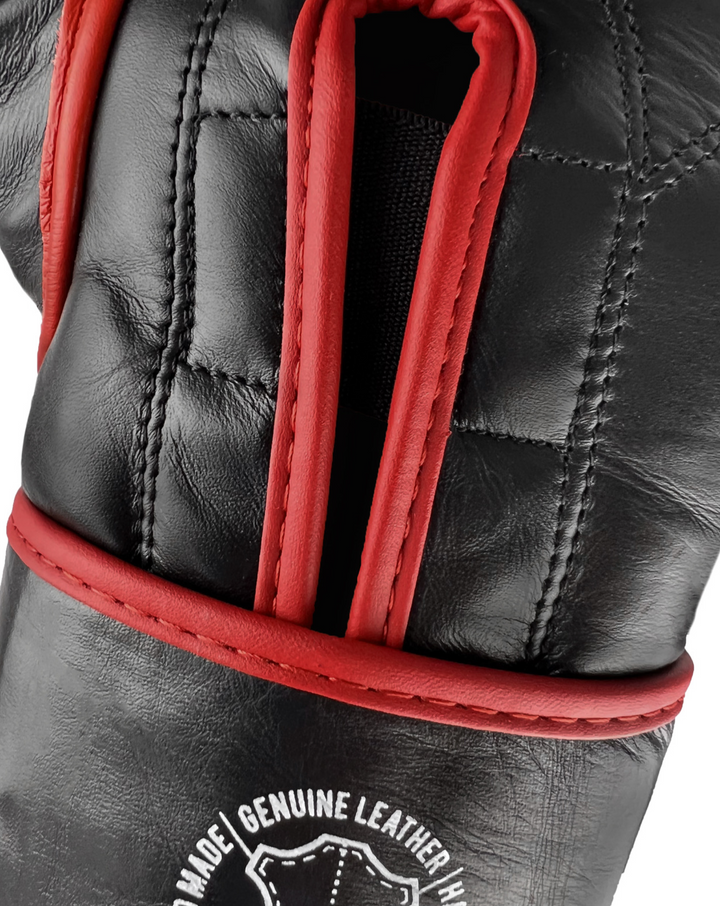 guantes de boxeo box boxing cuero autentico hecho a mano importado kickboxing muay thai k1 sambo mma ufc bellator mars gradivus combat gear deporte full contact contacto iska negro