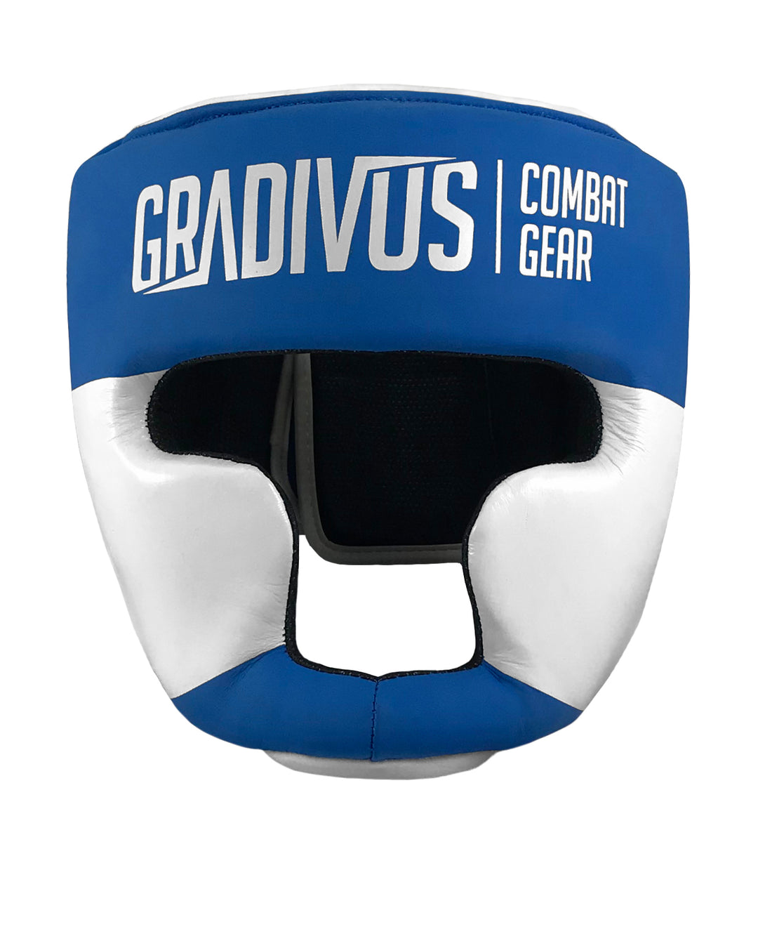 cabezal de cuero autentico gradivus azul kickboxing boxeo box artes marciales muay tahi mma ufc bellator hecho a mano importado mars martial arts 