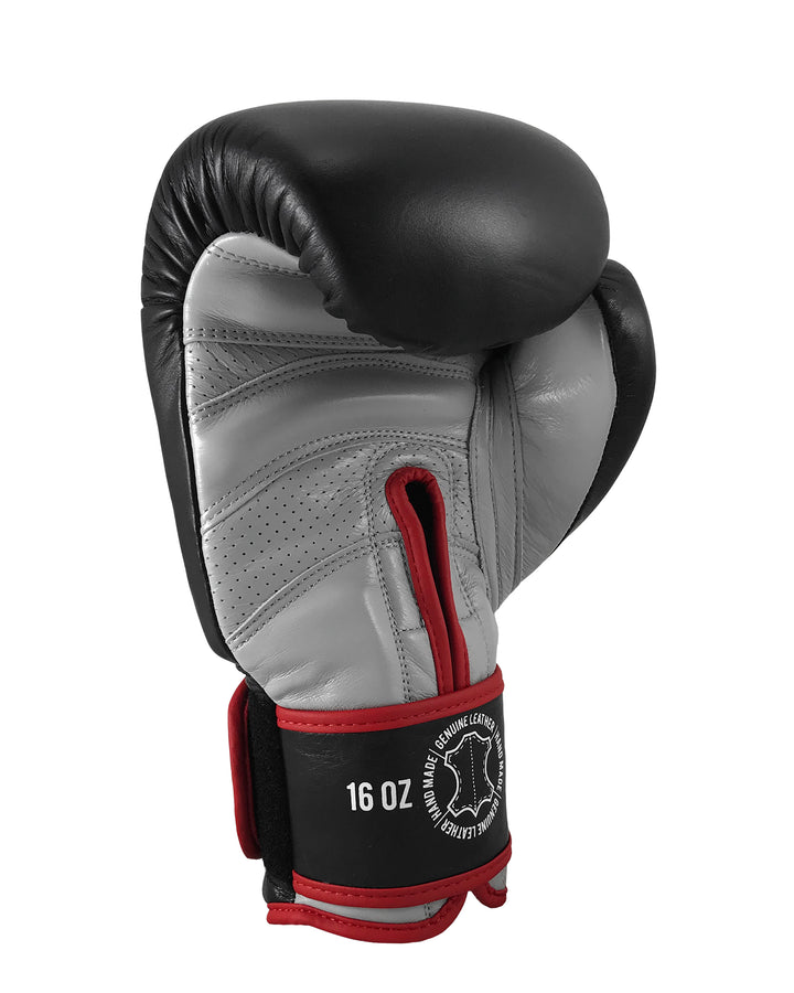 guantes boxeo sparpro cuero autentico vaca box boxing kickboxing muay thai sambo mma ufc bellator glory artes marciales mars gradivus hecho a mano importado subete al ring entrenar hace bien salud y deporte deporte combate full contact sparring negro gris