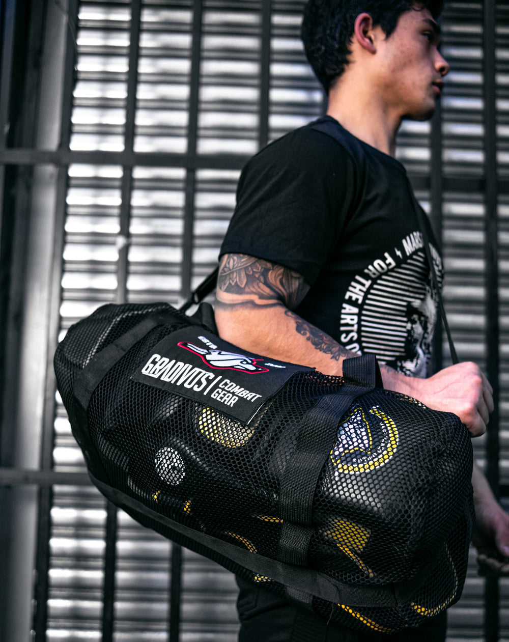 bolso malla ventilación artes marciales boxeo box kickboxing gimnasio gradivus 