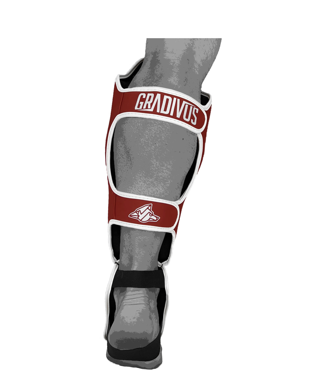 canilleras kick pro std mars gradivus kickboxing muay thai k1 sambo mma ufc bellator gimnasio academia artes de marte emblema animales sagrados rojo blanco