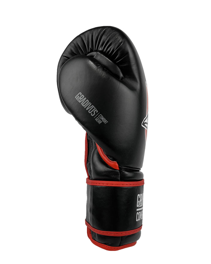 guantes de boxeo box boxing cuero autentico hecho a mano importado kickboxing muay thai k1 sambo mma ufc bellator mars gradivus combat gear deporte full contact contacto iska negro