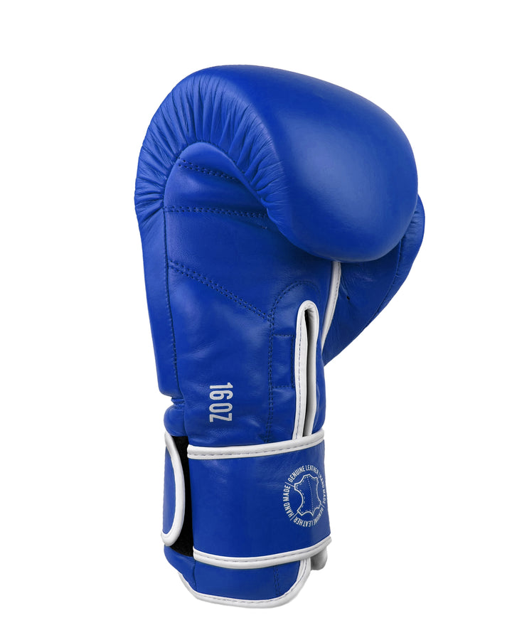 guantes de boxeo box boxing cuero autentico hecho a mano importado kickboxing muay thai k1 sambo mma ufc bellator mars gradivus combat gear deporte full contact contacto iska azul
