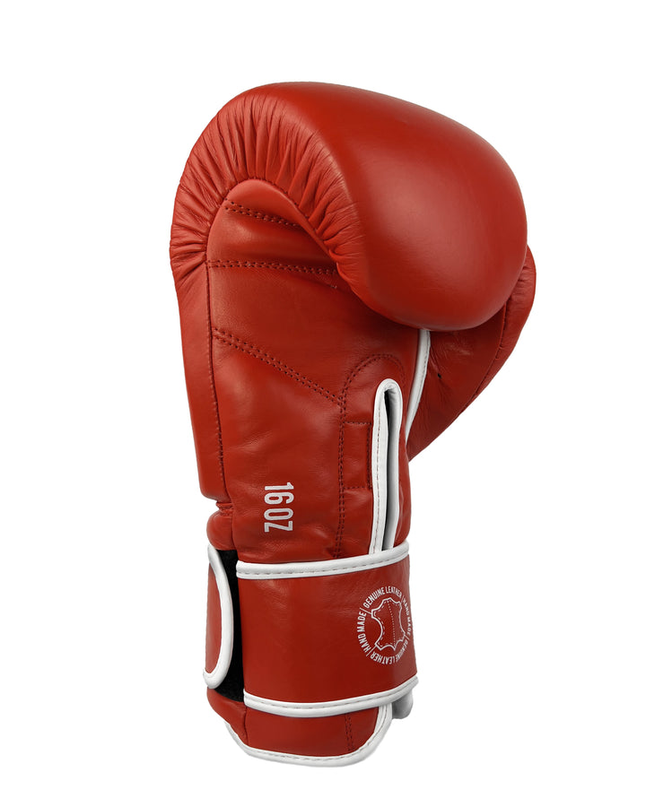 guantes de boxeo box boxing cuero autentico hecho a mano importado kickboxing muay thai k1 sambo mma ufc bellator mars gradivus combat gear deporte full contact contacto iska rojo