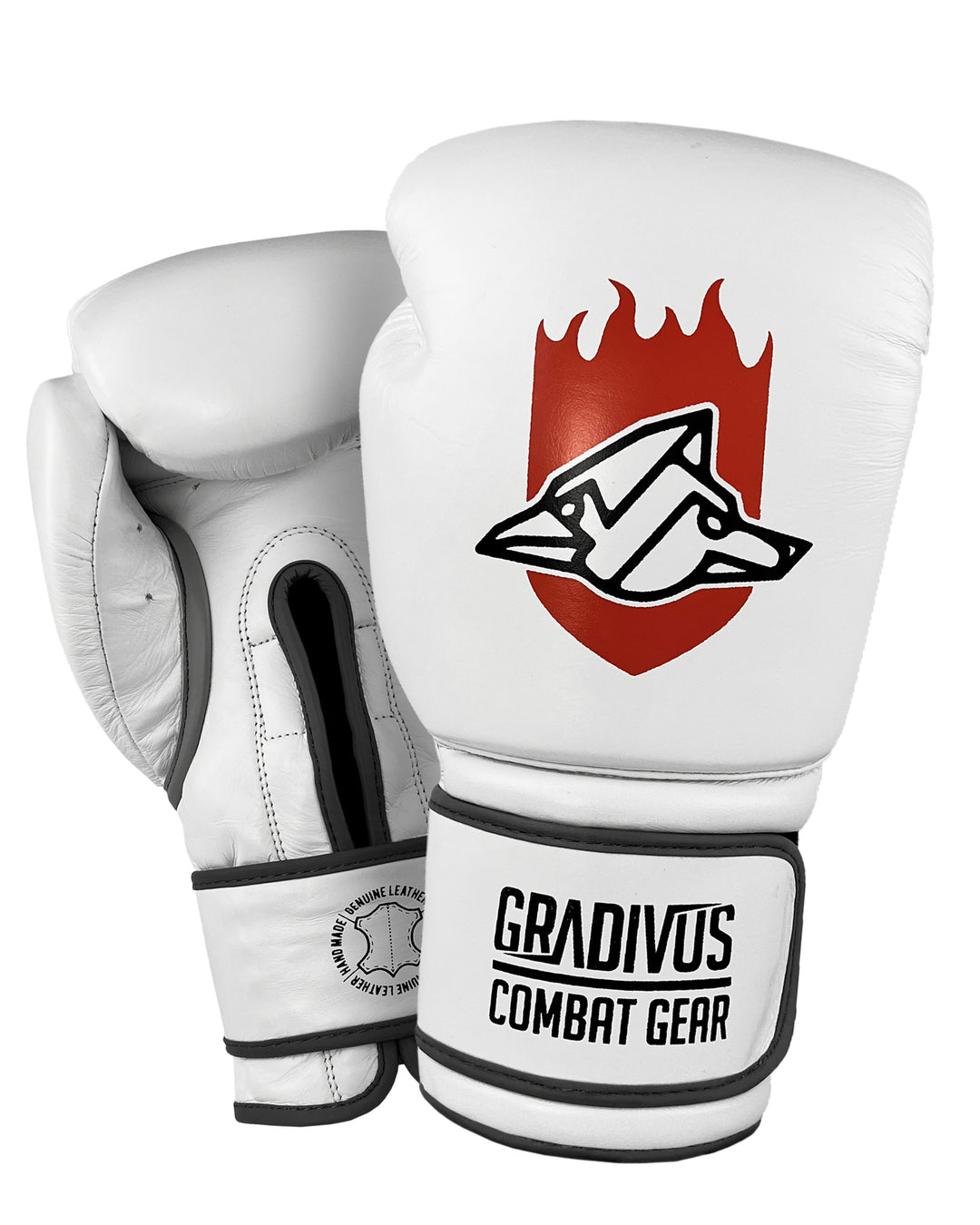 guantes de boxeo box boxing cuero autentico hecho a mano importado kickboxing muay thai k1 sambo mma ufc bellator mars gradivus combat gear deporte full contact contacto iska blanco