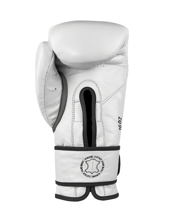 guantes de boxeo box boxing cuero autentico hecho a mano importado kickboxing muay thai k1 sambo mma ufc bellator mars gradivus combat gear deporte full contact contacto iska blanco
