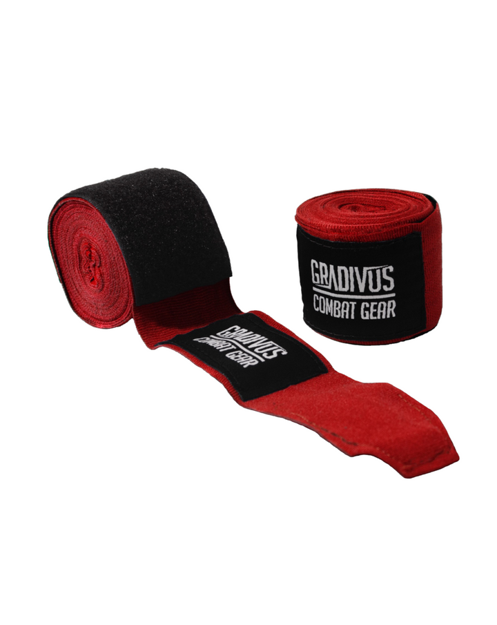 vendas boxeo algodon semi elasticado 4 metros boxing box kickboxing muay thai k1 mma sambo ufc bellator pelea peleador competidor entrenador gimnasio subete al ring jaula artes marciales mars gradivus rojo