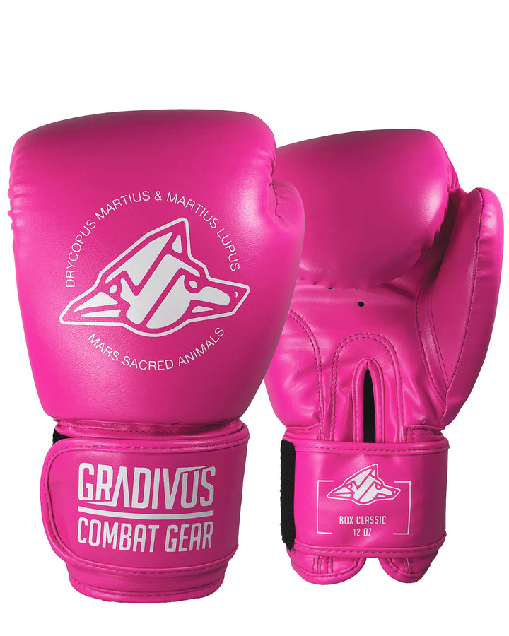 Guantes de boxeo classic clasico boxing box kickboxing muay thai k1 sambo mma ufc bellator artes marciales mars gradivus subete al ring jaula deporte salud entrenamiento pelea combate full contact rosado blanco mujer girl poder femenino rosado