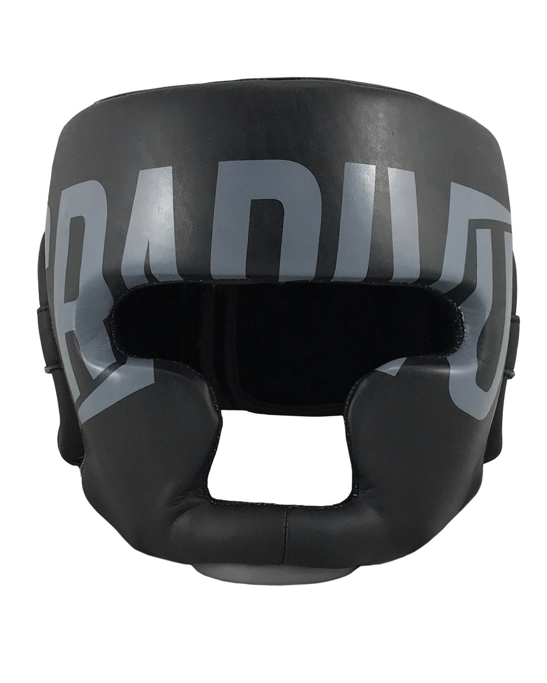 cabezal de cuero autentico gradivus negro gris kickboxing boxeo box artes marciales muay tahi mma ufc bellator hecho a mano importado mars martial arts 