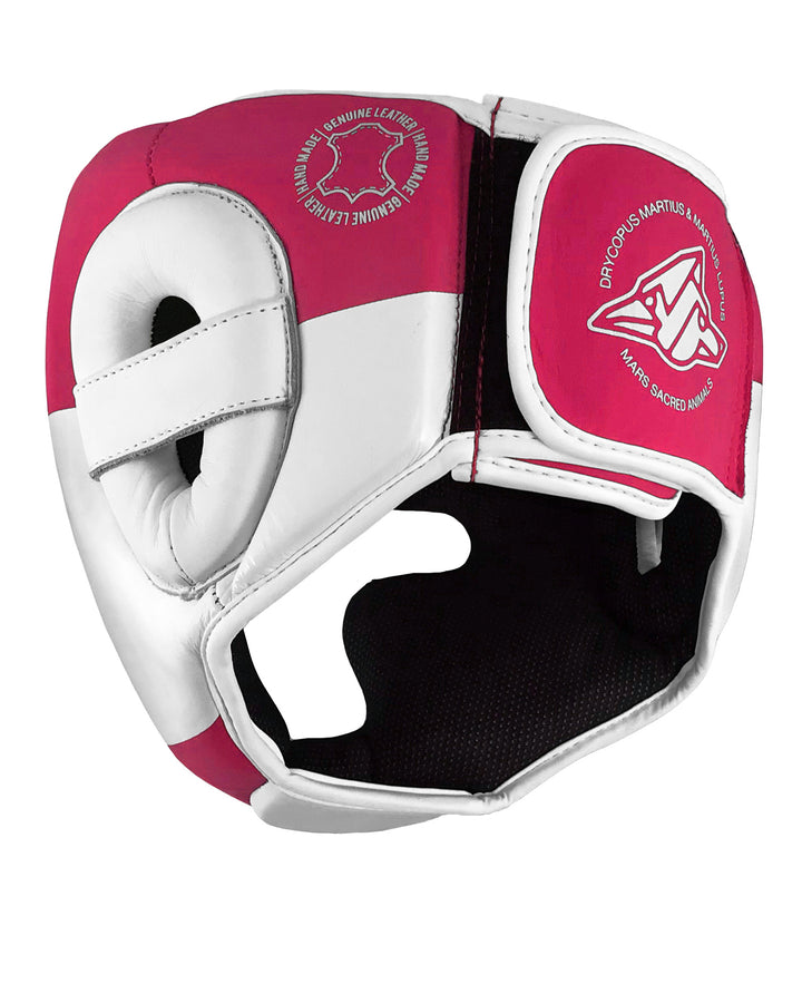 cabezal de cuero autentico gradivus rosado kickboxing boxeo box artes marciales muay tahi mma ufc bellator hecho a mano importado mars martial arts 