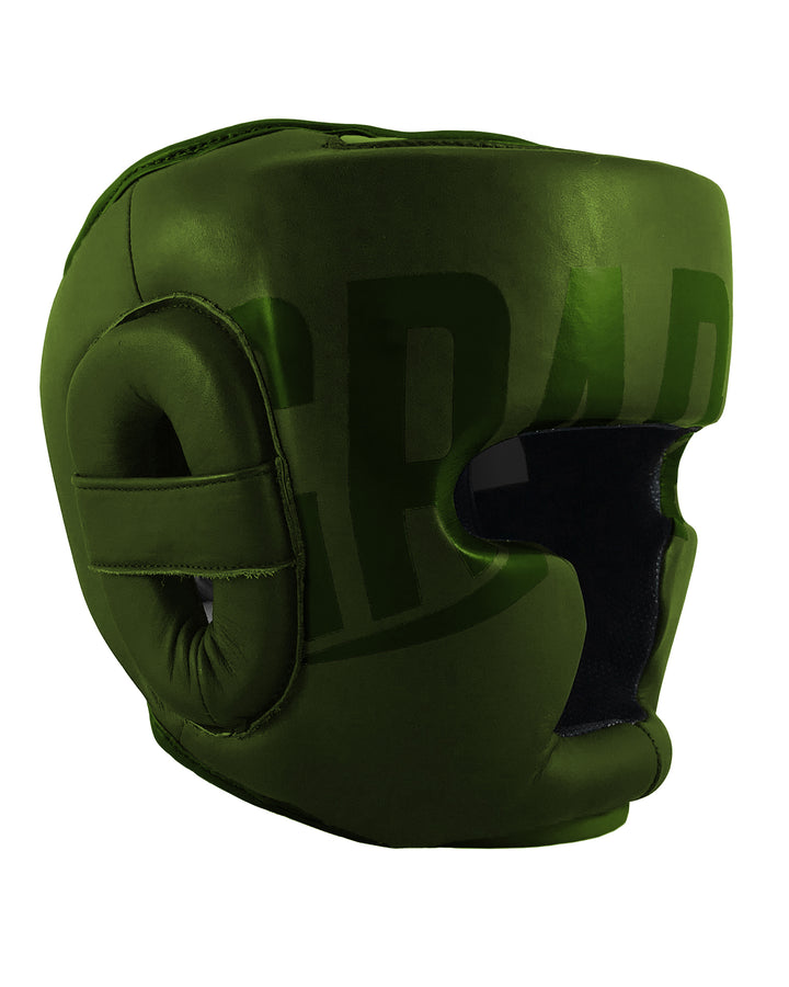 cabezal de cuero autentico gradivus verde kickboxing boxeo box artes marciales muay tahi mma ufc bellator hecho a mano importado mars martial arts 