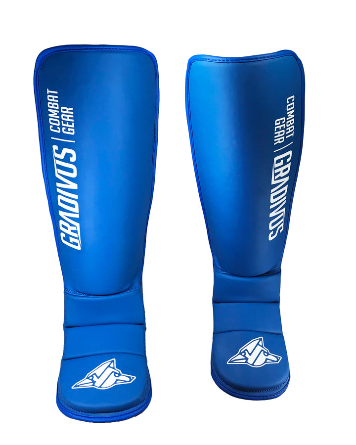 canilleras mars gradivus kickboxing muay thai k1 mma ufc bellator patadas artes marciales azul