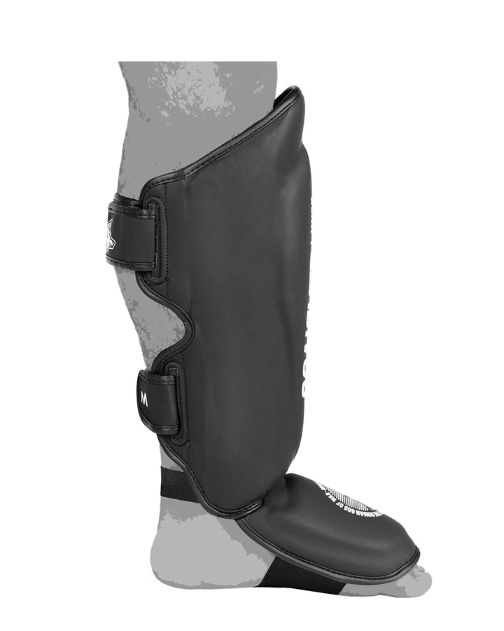 Canilleras Kick SparPro Kickboxing mma sambo muay thai k1 artes marciales mars gradivus combat gear deporte combate full contact pelea salud negro blanco