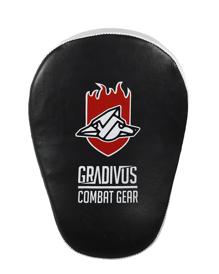 Focos de Boxeo Cuero autentico hecho a mano importado artes marciales boxing kickboxing muay thai k1 sambo mma bellator ufc mars gradivus artes marciales artes de marte entrenador instructor negro blanco entrenamiento