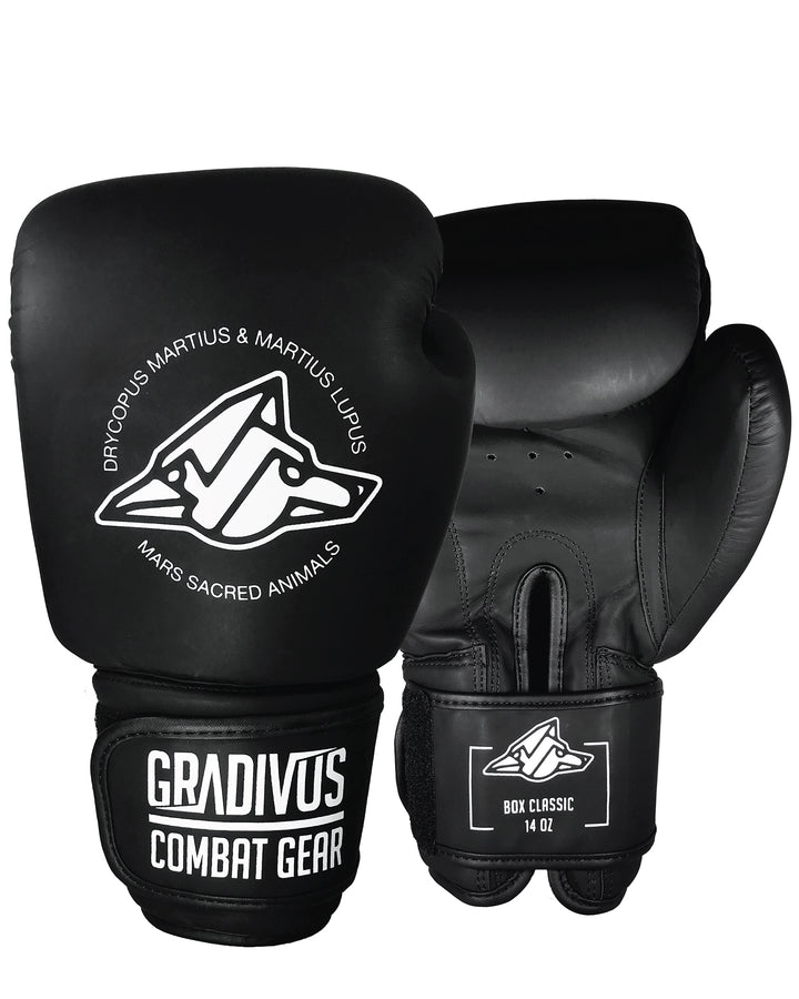 Guantes de boxeo classic clasico boxing box kickboxing muay thai k1 sambo mma ufc bellator artes marciales mars gradivus subete al ring jaula deporte salud entrenamiento pelea combate full contact negro blanco