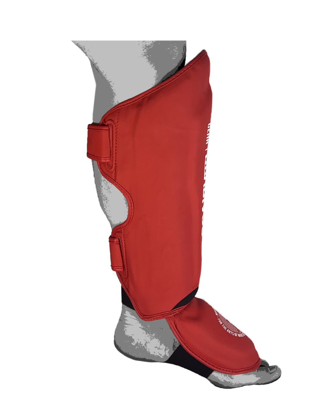 Canilleras Kick SparPro Kickboxing mma sambo muay thai k1 artes marciales mars gradivus combat gear deporte combate full contact pelea salud rojo blanco