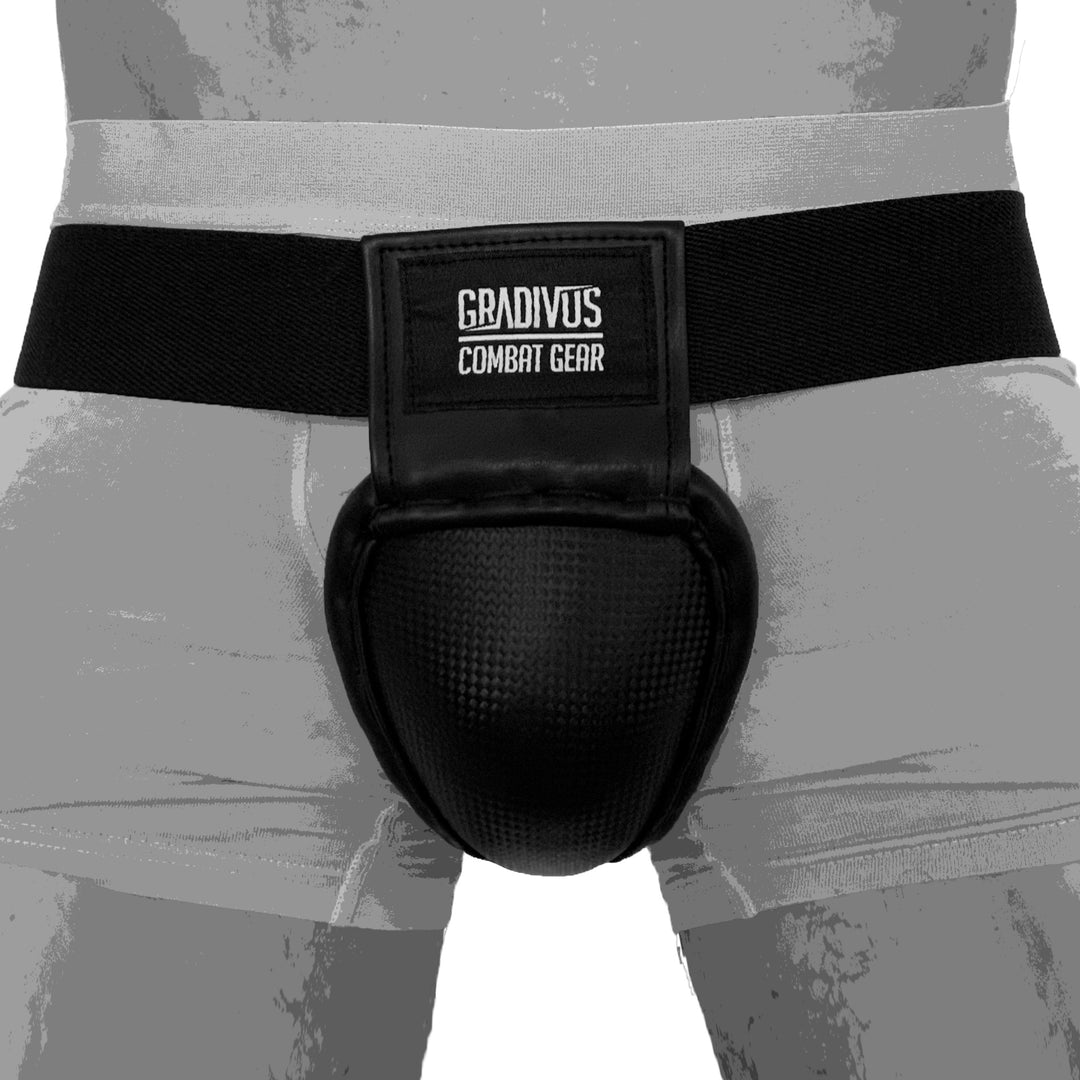 protector inguinal de aluminio para artes marciales y deportes
